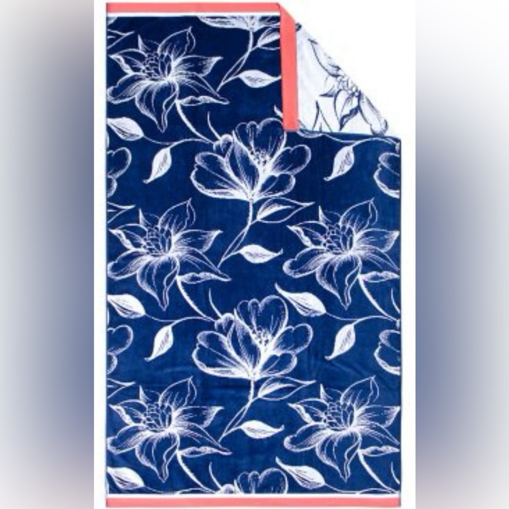 Beach Towel. Vacation, swim, adult size, 40" x 72". Tropical design. Set